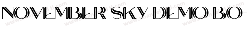 November Sky Demo Bo字体转换